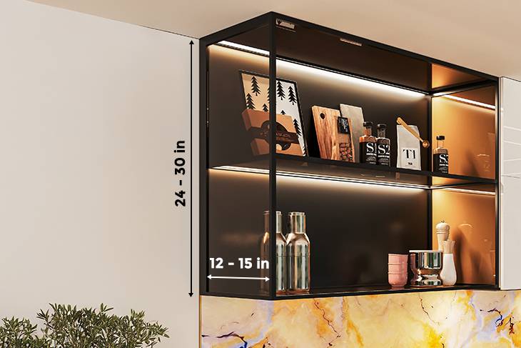 Kitchen dimensions for wall cabinets